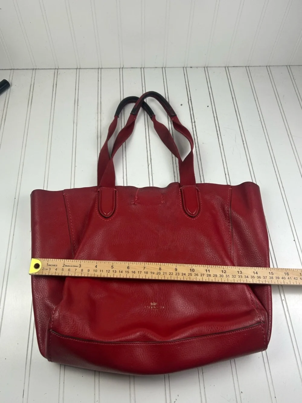Coach Derby Vintage Y2K Red Leather Tote Bag Women’s - Picture 15 of 15